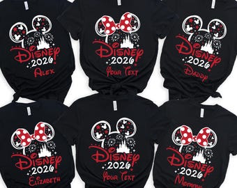 Personalized Disney 2026 Shirt, Disney Family Vacation Shirt, Custom Disney Trip Shirt, Disneyland Trip 2026, Disney Family Matching Shirt