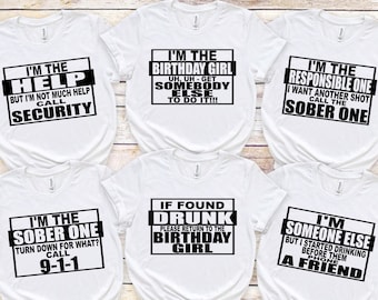 If Found Drunk Please Return To Birthday Girl Group Shirts, Drunk Birthday Girl Shirt,Girls Trip Shirt,Party Shirt,Vacation Shirts For Group