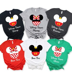 Custom Disneyland Christmas Shirt, Disney Christmas Shirts, Family Christmas Matching Shirt, Mickey and Minnie, Disney Family Matching Shirt