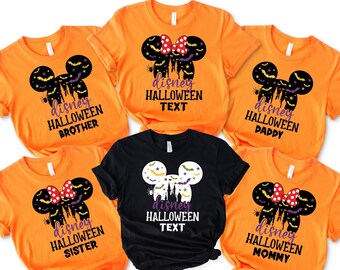 Disney Halloween Custom Shirt,Disney Shirt,Halloween Matching Shirts,Disney Matching Shirts,Halloween Shirt,Disneyland Tee,Disney Trip Shirt
