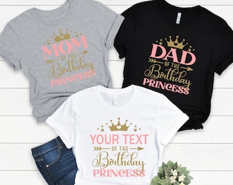 Birthday Princess Shirt, 1st Birthday, 2nd Birthday, Dad of the
