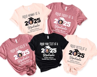 Family Custom Graduation Shirt, Proud Family Members Of 2025 Graduation Shirt, Add the Photo 2025 Graduation Shirt,Custom Proud Family Shirt