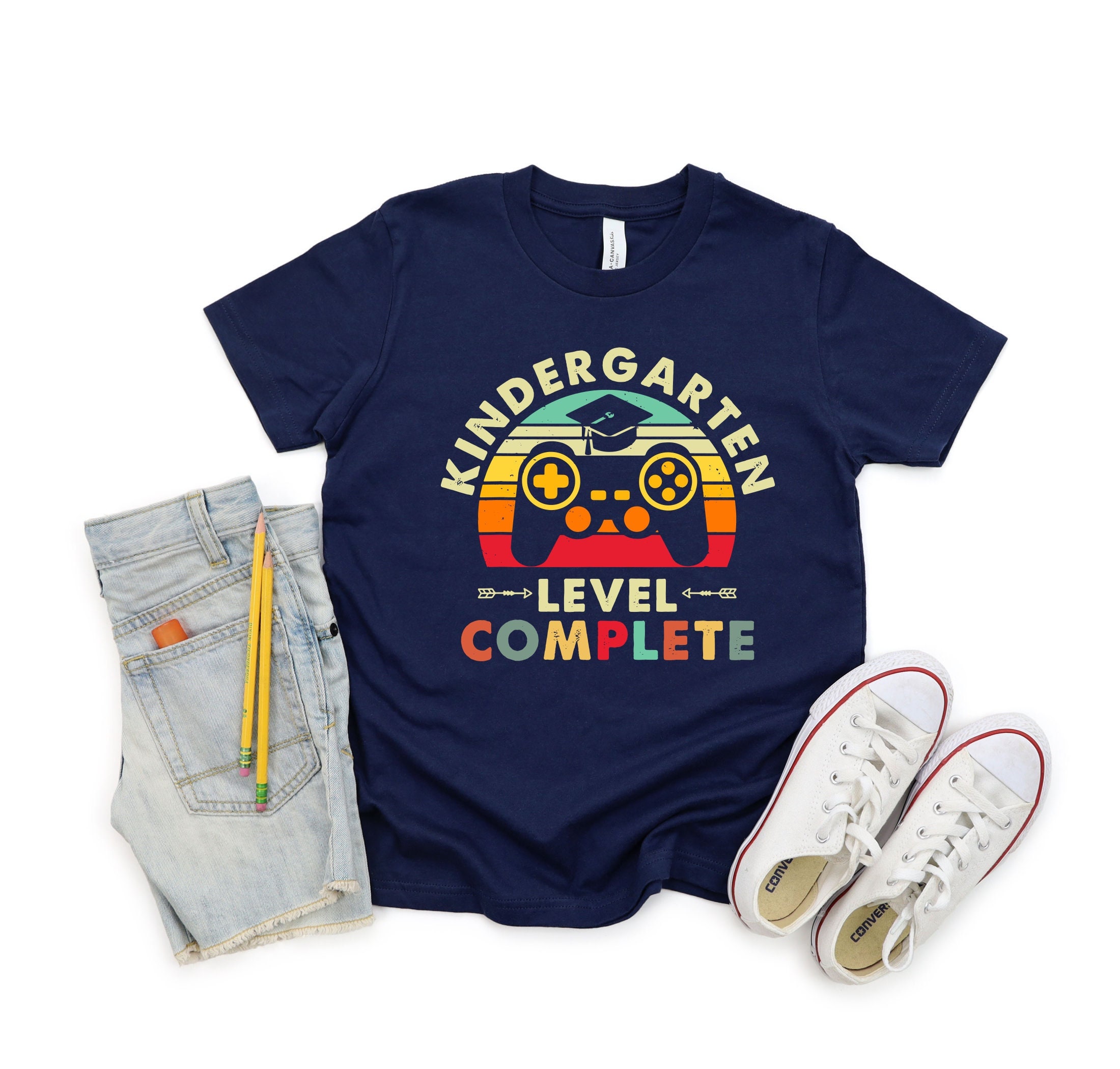 Kindergarten Level Complete Video Gamer Graduation Shirt Kindergarten Level Complete Video Gamer Graduation Shirt