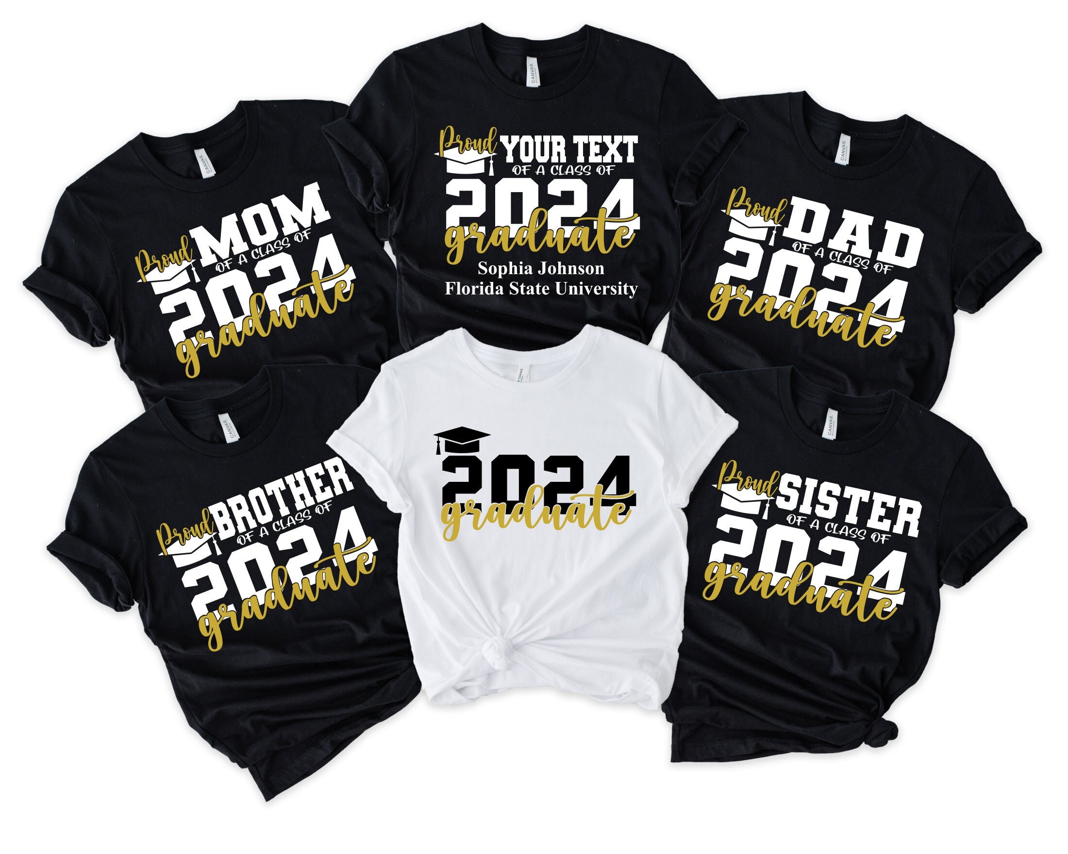 Proud Of A Class Of 2024 Graduate Shirt, Custom Proud Family Shirt, Class of 2024 Family Graduation Shirt,Proud Family Shirt,Graduation Gift