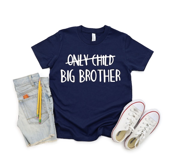 Only Child Big Brother Shirt,Big Brother Tshirt,Promoted To Big Brother,Boys Tee,Pregnancy Announcement,Pregnancy Reveal,New Big Bro Shirt