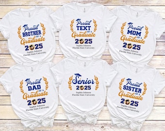 Custom Graduation Shirt, Add The Photo Graduation Shirt, Custom Family Graduation Shirt, Graduation 2025 Proud, Your Photo Graduation Shirt