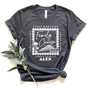 Custom Family Cruise 2026 Shirts,Family Cruise Shirts,Great Memories,Great Family,Great Laughs,Great Times,Family Matching Vacation Shirts image 6