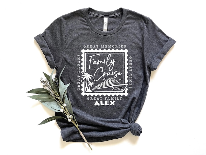 Custom Family Cruise 2026 Shirts,Family Cruise Shirts,Great Memories,Great Family,Great Laughs,Great Times,Family Matching Vacation Shirts image 6