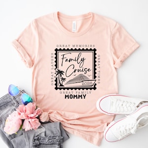 Custom Family Cruise 2026 Shirts,Family Cruise Shirts,Great Memories,Great Family,Great Laughs,Great Times,Family Matching Vacation Shirts image 4