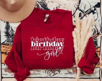 Birthday Girl Sweatshirt, Birthday Gift For Girl, Birthday Girl Outfit, Birthday Hoodie, Birthday Party Girl Sweat, Cute Gifts For Women