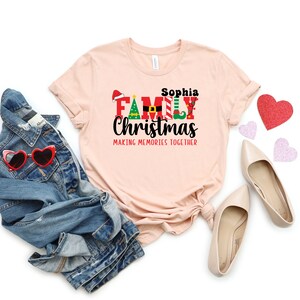 Family Christmas Making Memories Together Custom Shirt, Family Matching ...