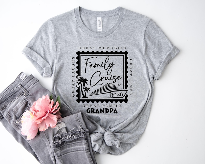 Custom Family Cruise 2026 Shirts,Family Cruise Shirts,Great Memories,Great Family,Great Laughs,Great Times,Family Matching Vacation Shirts image 7