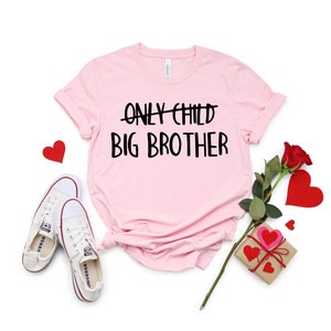 Only Child Big Brother Shirt,Big Brother Tshirt,Promoted To Big Brother,Boys Tee,Pregnancy Announcement,Pregnancy Reveal,New Big Bro Shirt bild 8