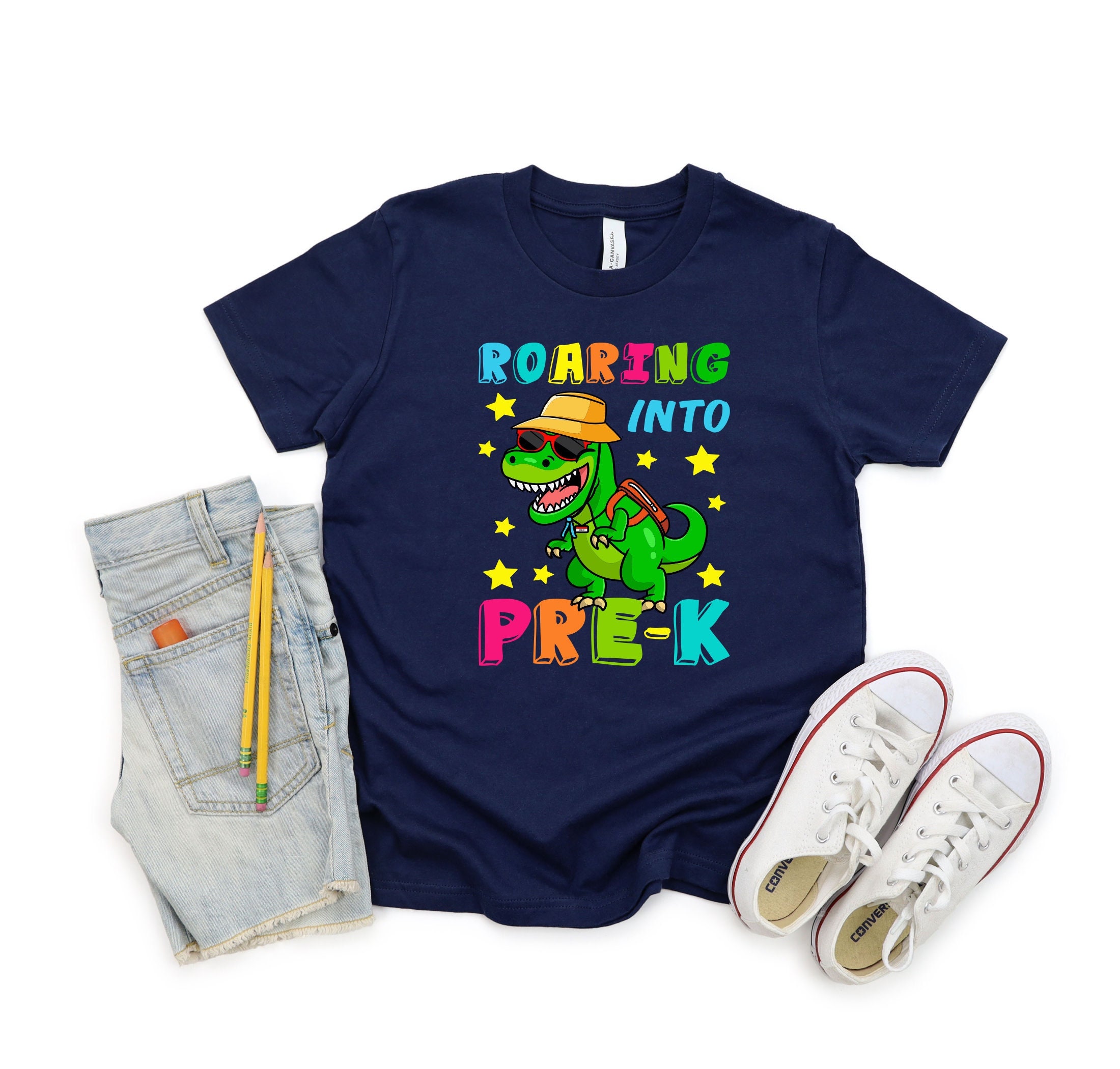 Roaring Pre-K Dinosaur T Rex Back To School Shirt Boys Roaring Pre-K Dinosaur T Rex Back To School Shirt Boys