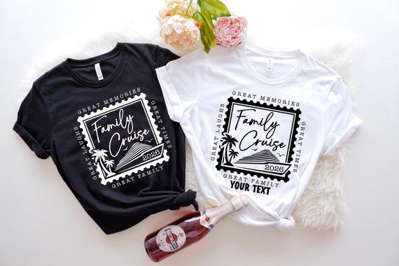 Custom Family Cruise 2026 Shirts,Family Cruise Shirts,Great Memories,Great Family,Great Laughs,Great Times,Family Matching Vacation Shirts