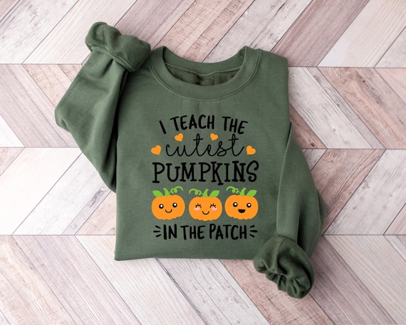 Halloween Teacher Shirt, I Teach The Cutest Pumpkins In The Patch Shirt, Fall Teacher Shirts, Cute Teacher Shirts, Pumpkin Teacher Shirt