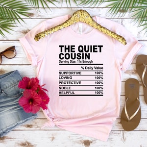 Cousin Nutrition Facts Shirts, Family Reunion Cousins Nutrition Facts ...