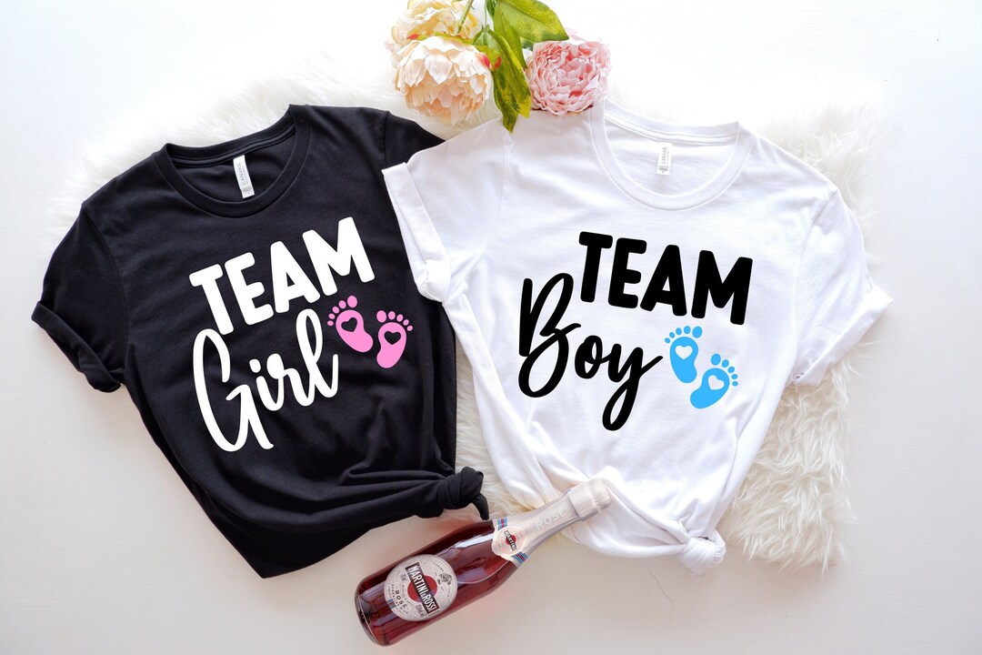 Gender Reveal Shirts, Team Boy or Girl Shirt, Baby Announcement Shirts
