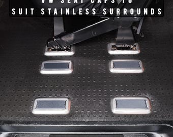 Volkswagen Transporter VW T5 T5.1 T6 T6.1 Seat Cover Mount Cap Kombi for Stainless Steel surrounds