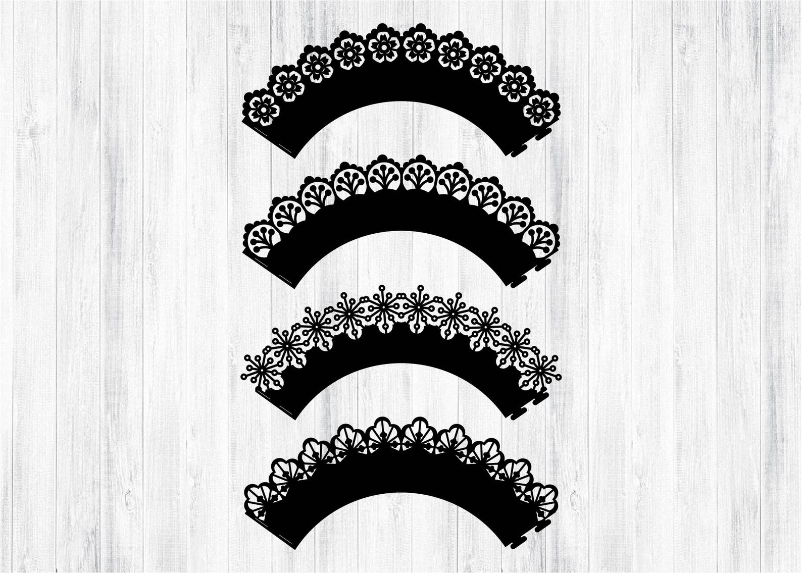 Cupcake Wrapper SVG PNG, Party Cupcake Template, Cupcake File Cut