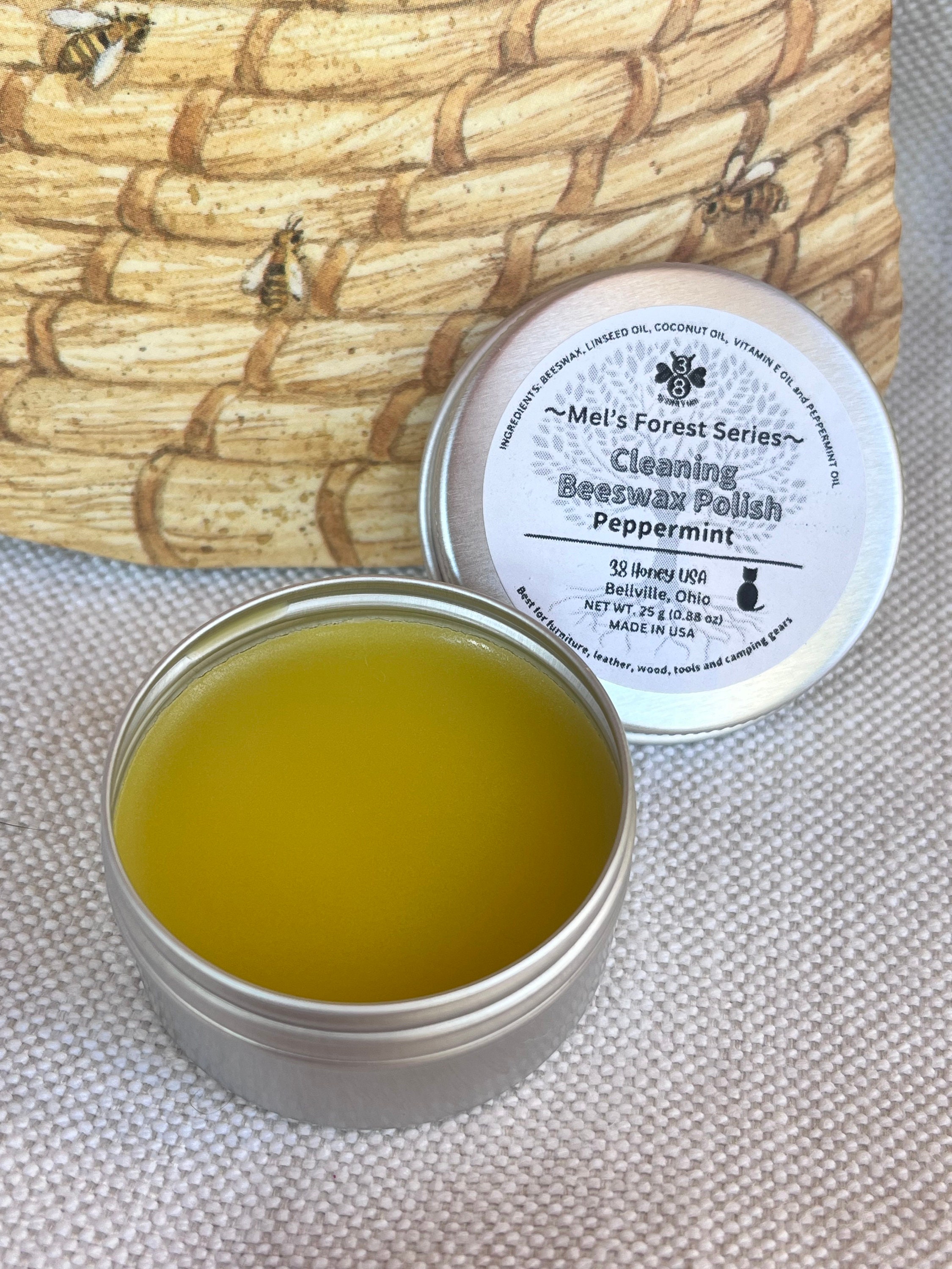 Replenishing Wood Balm Organic Organic Beeswax Essential Oils All Natural 