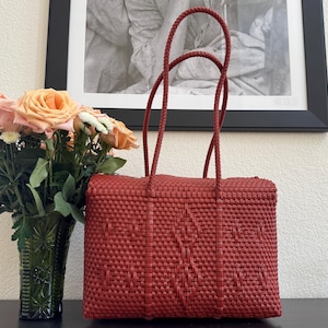 Handwoven Recycled Plastic Tote