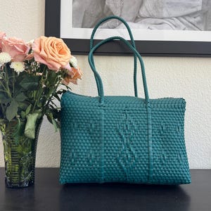 Handwoven Recycled Plastic Tote