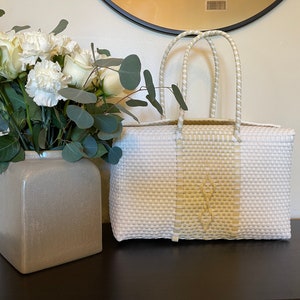 Handwoven Recycled Plastic Tote