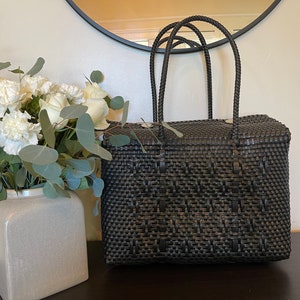 Handwoven Recycled Plastic Tote