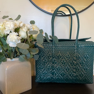 Handwoven Recycled Plastic Tote