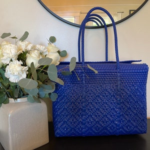 Handwoven Recycled Plastic Tote
