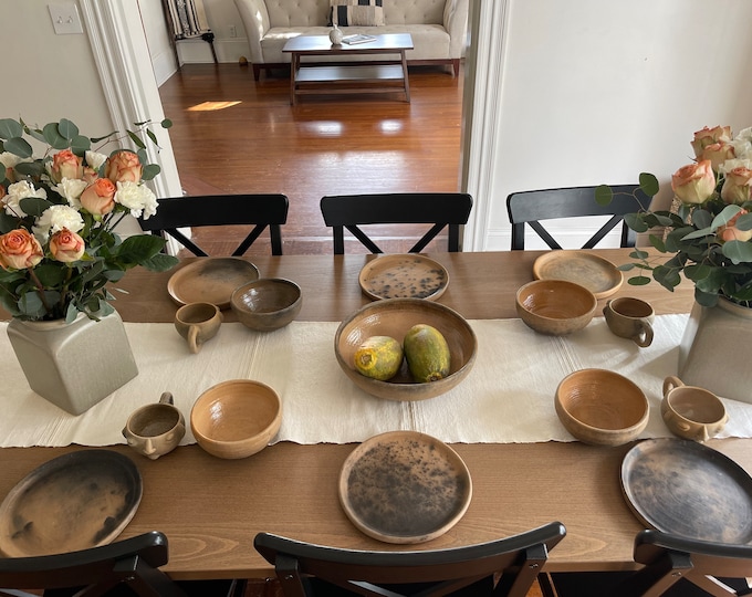 Handmade Smoked Clay Bowl