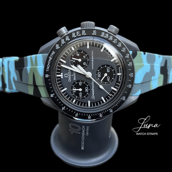 MoonSwatch strap Miami Blue | Omega x Swatch watch & Speedmaster MoonWatch