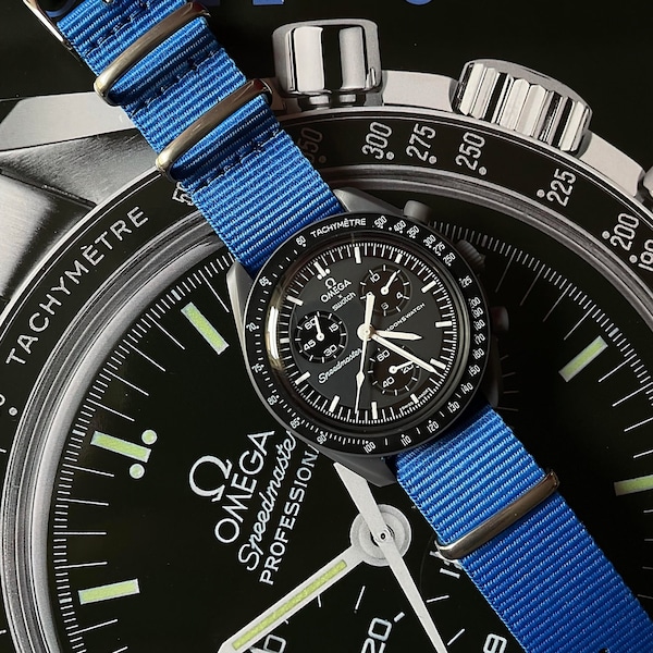 Nylon strap for 20mm watch | Omega MoonSwatch, Speedmaster Moonwatch...