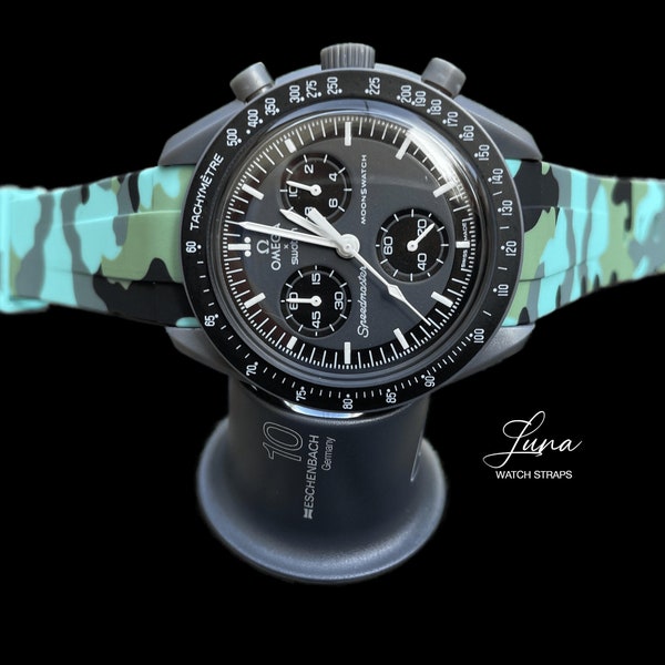 MoonSwatch strap Miami Emerald | Omega x Swatch watch & Speedmaster MoonWatch