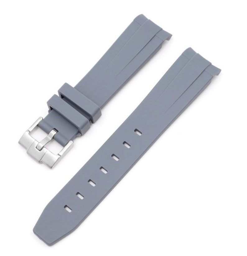 MoonSwatch strap 20mm, bracelet de montre de haute qualité Pour Omega x Swatch watch & Speedmaster MoonWatch Gris