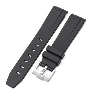 MoonSwatch strap 20mm, bracelet de montre de haute qualité Pour Omega x Swatch watch & Speedmaster MoonWatch Noir