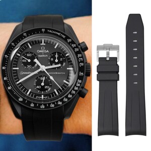 MoonSwatch strap 20mm, bracelet de montre de haute qualité Pour Omega x Swatch watch & Speedmaster MoonWatch image 1