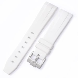 MoonSwatch strap 20mm, bracelet de montre de haute qualité Pour Omega x Swatch watch & Speedmaster MoonWatch Blanc