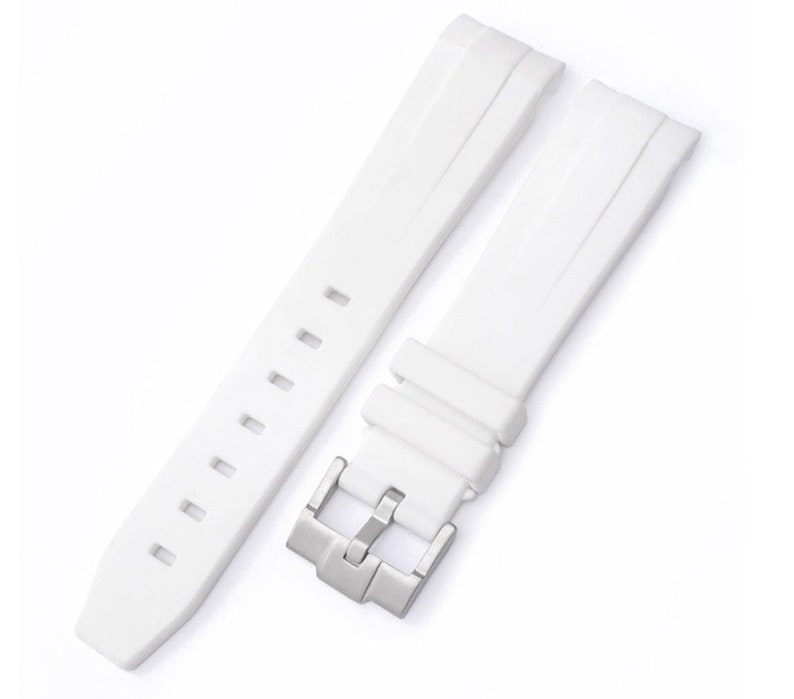 MoonSwatch strap 20mm, bracelet de montre de haute qualité Pour Omega x Swatch watch & Speedmaster MoonWatch Blanc