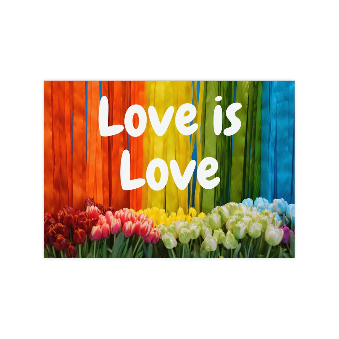Love is Love Posters Etsy