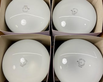 Vintage GE 65w Incandescent Floodlight Bulbs Qty 4