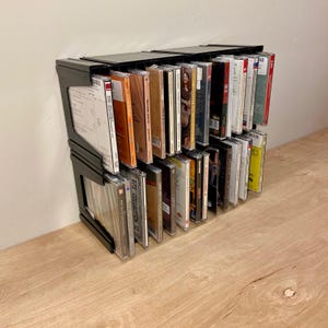 Vintage Amaray Stackable Black 48 CD Storage Racks