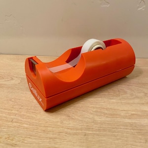 Vintage Orange Tape Dispenser - Etsy