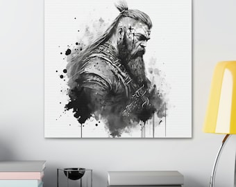 Wikingerkrieger 2, Polyester Canvas