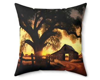 Texas Sunset Farm, Wattefigur Kissen