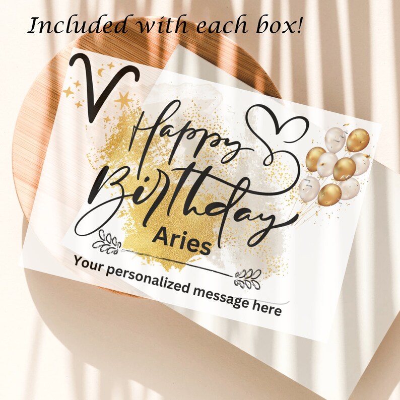 Aries Birthday Gift Zodiac Box Personalized Aries Gift Box Astrology ...