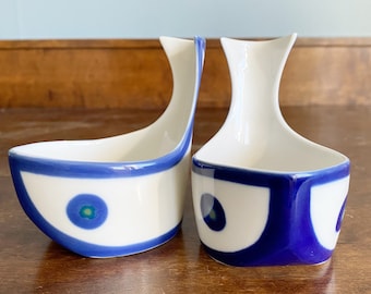 Very Rare Anne-Marie Ødegaard 1970s Porsgrund Porcelain Collectible Jahre Cruise Line Whale Norway