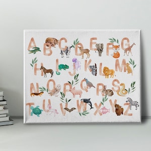 Watercolor Animal Alphabet Printable