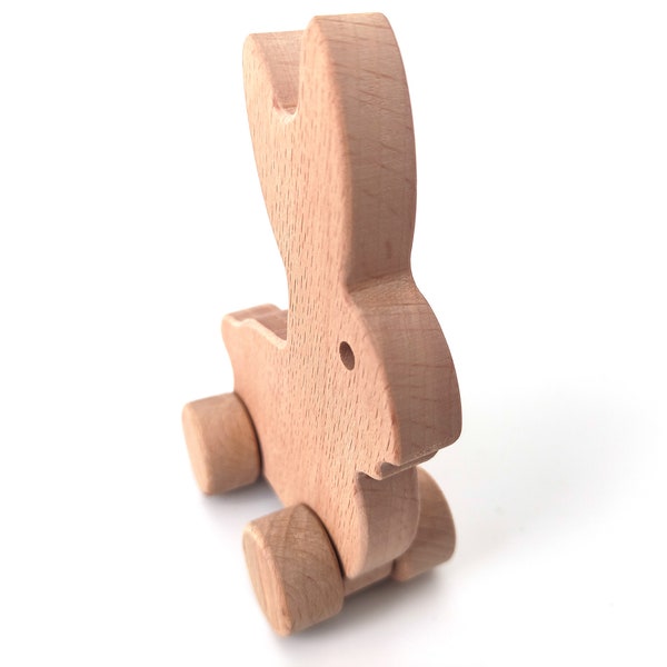 Wooden Rabbit Toy Etsy